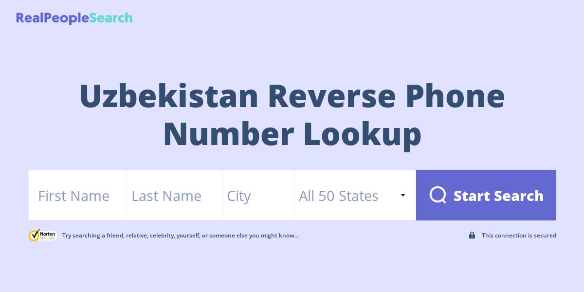 Uzbekistan Reverse Phone Number Lookup & Search