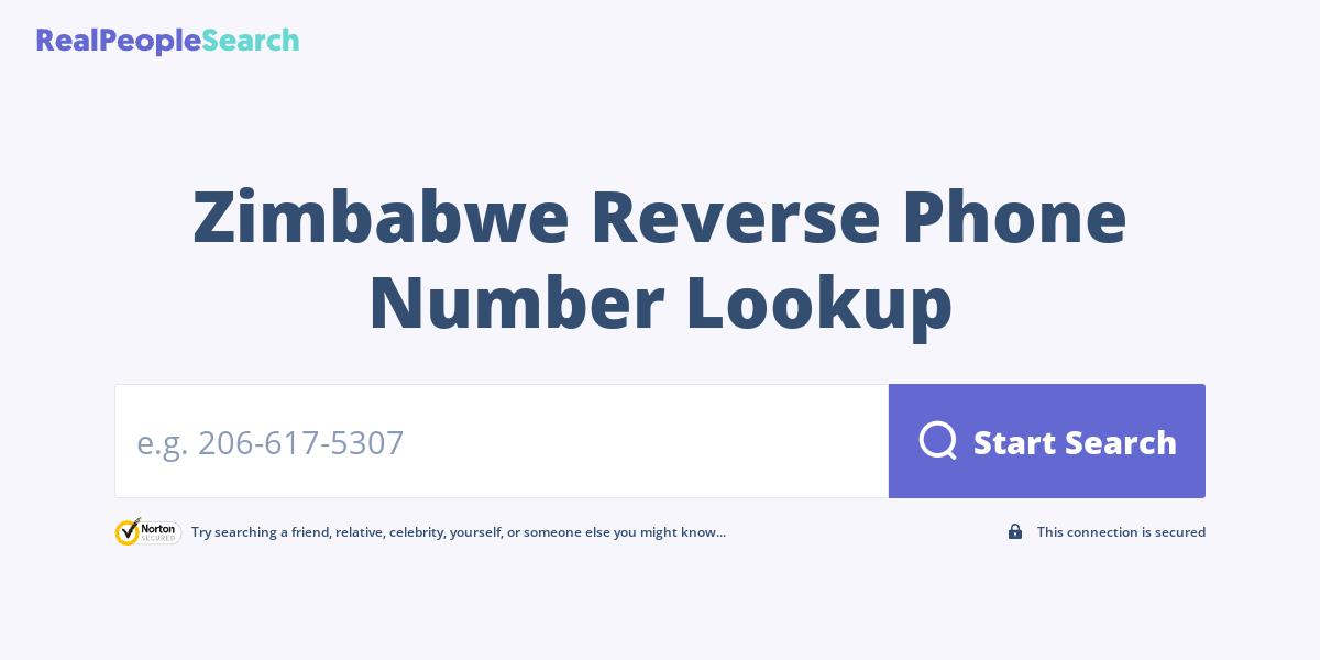 Zimbabwe Reverse Phone Number Lookup & Search